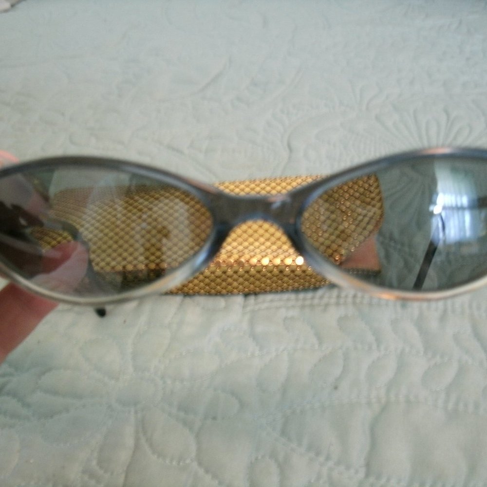 Vintage Moschino Blue Lens Sun Glasses